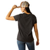 10054030 Ariat Women's Ariat Boot Script Short Sleeve T-Shirt - Charcoal Heather