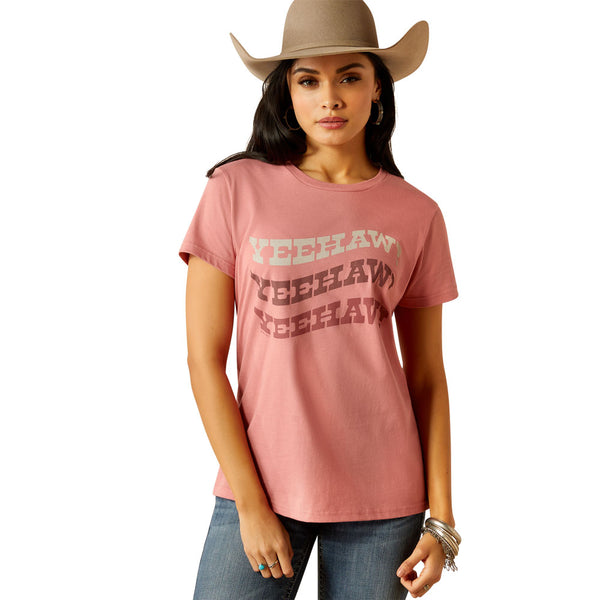 10054033 Ariat Women's Ariat Rally Call Short Sleeve T-Shirt - Dusty Rose