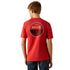 10054067 Ariat Boys' Ariat Original Flag Scope Short Sleeve T-Shirt - Red Heather