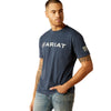 10054198 Ariat Men's Shield Flag T-Shirt - Navy Heather