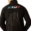 10054234 Ariat Men's Pioneer StretchShell Mexico Jacket - Black