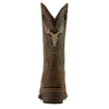 10061156 Ariat Men's Hybrid Roughstock Antler Cowboy Boot - Wild Taupe