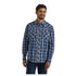 112337990 Wrangler Men's Long Sleeve Snap Western Snap Shirt -  Berry Blue