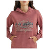 112350137 Wrangler Women's Horse Stampede Hoodie - Cowhide