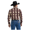 112351471 Wrangler Men's Checotah Long Sleeve Western Snap Shirt - Sunset Stripe