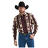 112351471 Wrangler Men's Checotah Long Sleeve Western Snap Shirt - Sunset Stripe