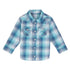 112352742 Wrangler Baby & Toddler Boys Long Sleeve Western Snap Shirt -  Turquoise Blues