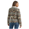 112353135 Wrangler Women's Retro Jacket - Grey Geo/Aztec Print