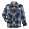 112356545 Wrangler Boys Retro® Long Sleeve Snap Shirt - Jet Navy