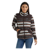 112356674 Wrangler Women's Southwestern Contrast Full Zip Sherpa Jacket - Serape Brown