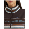 112356674 Wrangler Women's Southwestern Contrast Full Zip Sherpa Jacket - Serape Brown