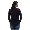 112358012 Wrangler Women's Retro Long Sleeve Solid Western Shirt - Black