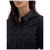 112358012 Wrangler Women's Retro Long Sleeve Solid Western Shirt - Black