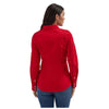 112358017 Wrangler Women's Retro Long Sleeve Solid Western Shirt - Red