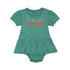 112359429 Wrangler Baby Girl Long Sleeve Skirted Bodysuit - Teal