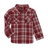 112359653 Wrangler Baby Boy Long Sleeve Snap Shirt - Red