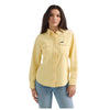 112361387 Wrangler Women's Retro Punchy Snap Top - Yellow