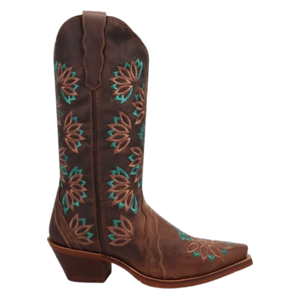 20006 Laredo Womens Filly Snip Toe Cowboy Boots- Tobacco