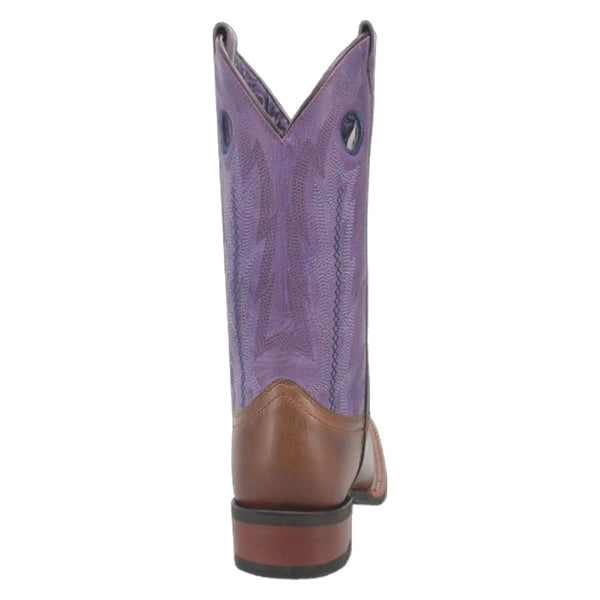 3120 Laredo Womens Bonnie Square Toe Cowboy Boot - Tobacco/Purple