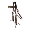 3P4037 Professional's Choice Western Browband Headstall - Chocolate Arrowhead