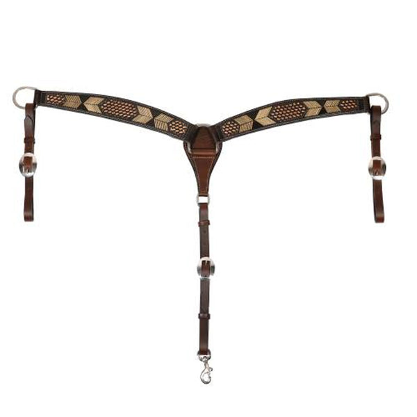 3P6037 Professional's Choice Breastcollar - Chocolate Arrowhead