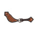 3P9108-LINE/FEA Professional's Choice Women's Line Feather Buckle Spur Strap