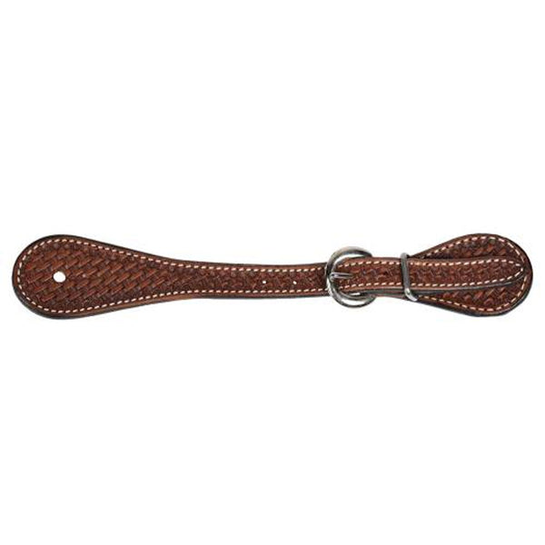 3P9816-CHT Professional's Choice Women's Sagebrush Basketweave Spur Strap - Chocolate