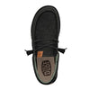 Hey Dude Men's Wally Washed Canvas Comfort Shoes - Black/Black 40296-060