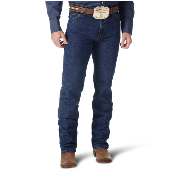 47MACMS Wrangler Men's Premium Performance Advanced Comfort Cowboy Cut Jeans - Mid Stone