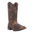 5620 Laredo Women's Margo Leather Embroidered Wide Square Toe Western Boot - Brown