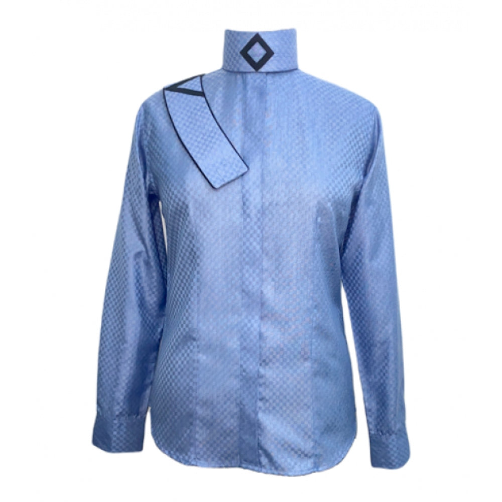 68564 RHC Wire Shirt | w/Ratcatcher The Ladies Collar- Huntseat English Show Horse Blue