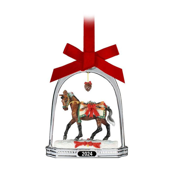 700325 Breyer 2024 Holiday Christmas Stirrup Ornament - Apres Ski