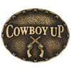 A1007C Montana Silversmiths Cowboy Up Attitude Belt Buckle