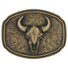 A1023C Montana Silversmiths Wild Ambition Buffalo Skull Attitude Belt Buckle