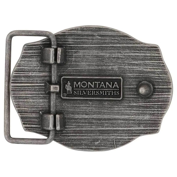 A1025P Montana Silversmiths Future Bull Rider Attitude Belt Buckle