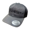 A300044001 Ariat Men's Embroidered Logo Cap Charcoal and Black