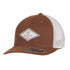 A300086502 Ariat Men's FlexFit Brown Diamond Faux Leather Patch Cap