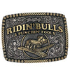 A917DB Montana Silversmiths Dale Brisby Bulls & Fools Attitude Belt Buckle