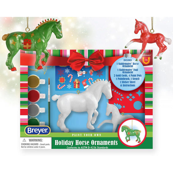 B-HP-10059 Breyer Paint Your Own Holiday Horse Ornaments