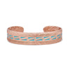 BC5836RG Montana Silversmiths Rose Gold Narrow Lightning Emma's Sunlight Cuff Bracelet