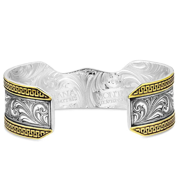 BC5894RTG Montana Silversmith Longhorn Center Cuff Bracelet