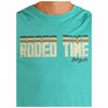 BU21T04420 Rock & Roll Men's Dale Brisby Short Sleeve Rodeo Time Tee - Turquoise