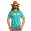 BU21T04420 Rock & Roll Men's Dale Brisby Short Sleeve Rodeo Time Tee - Turquoise