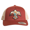 BU40X05076 Rock & Roll Thunderbird Ball Cap - Rust