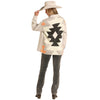 BWB2C04494 Rock & Roll Women's Knit Aztec Shirt Jacket - Light Grey