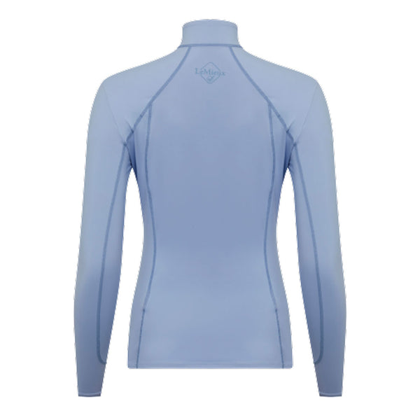 IT02928 My LeMieux Ladies Base Layer Quarter Zip Long Sleeve Shirt - Mist