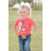 CTK6851032 Cruel Girl Ranch Hand Toddler Short Sleeve Tee - Coral