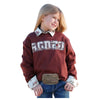 CWK8002001 Cruel Girl Girls' Rodeo Sweatshirt - Burgundy