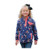 CWK8720004 Cruel Girl Girls' Polar Fleeve Pullover - Navy Print