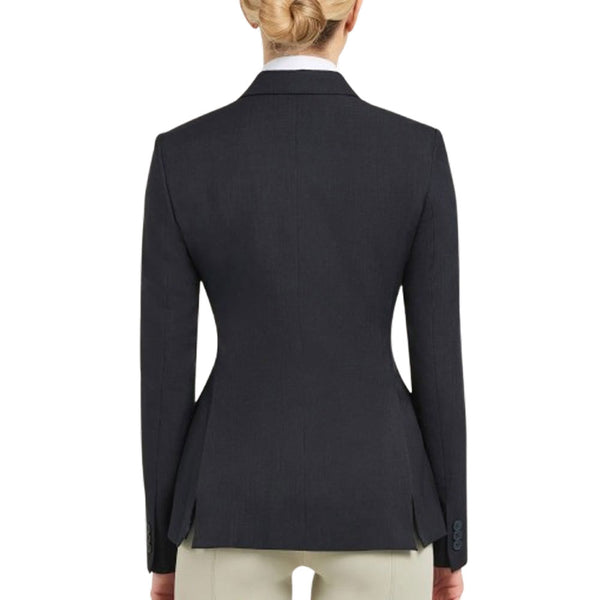 D8117 RJ Classics Women's Devon Washable Show Jacket - Black Herringbone